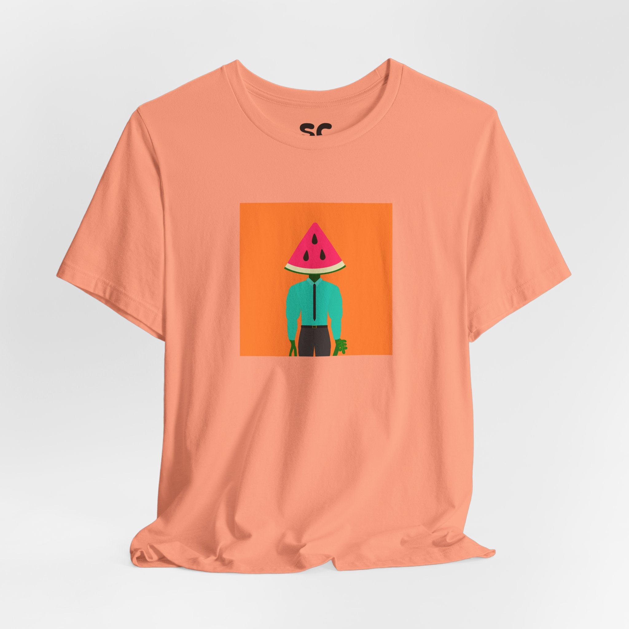 Melon Man Graphic Tee — Fruit Character Art T‑Shirt