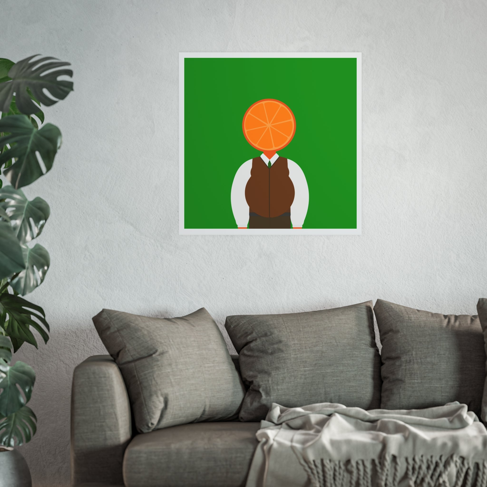 OrangeDude | Satin Poster