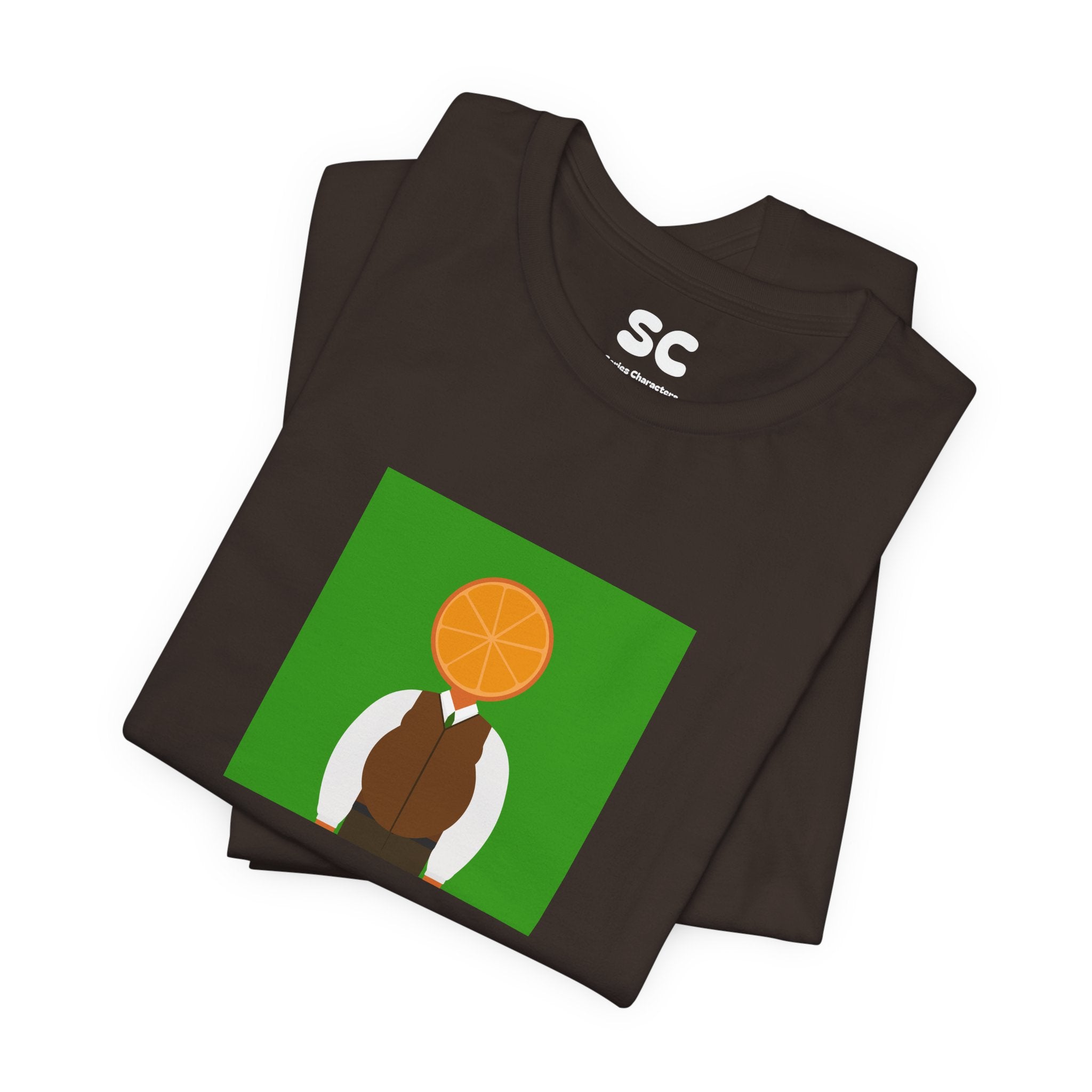 OrangeDude Graphic Tee — Whimsical Minimalist Fruit Character T‑Shirt