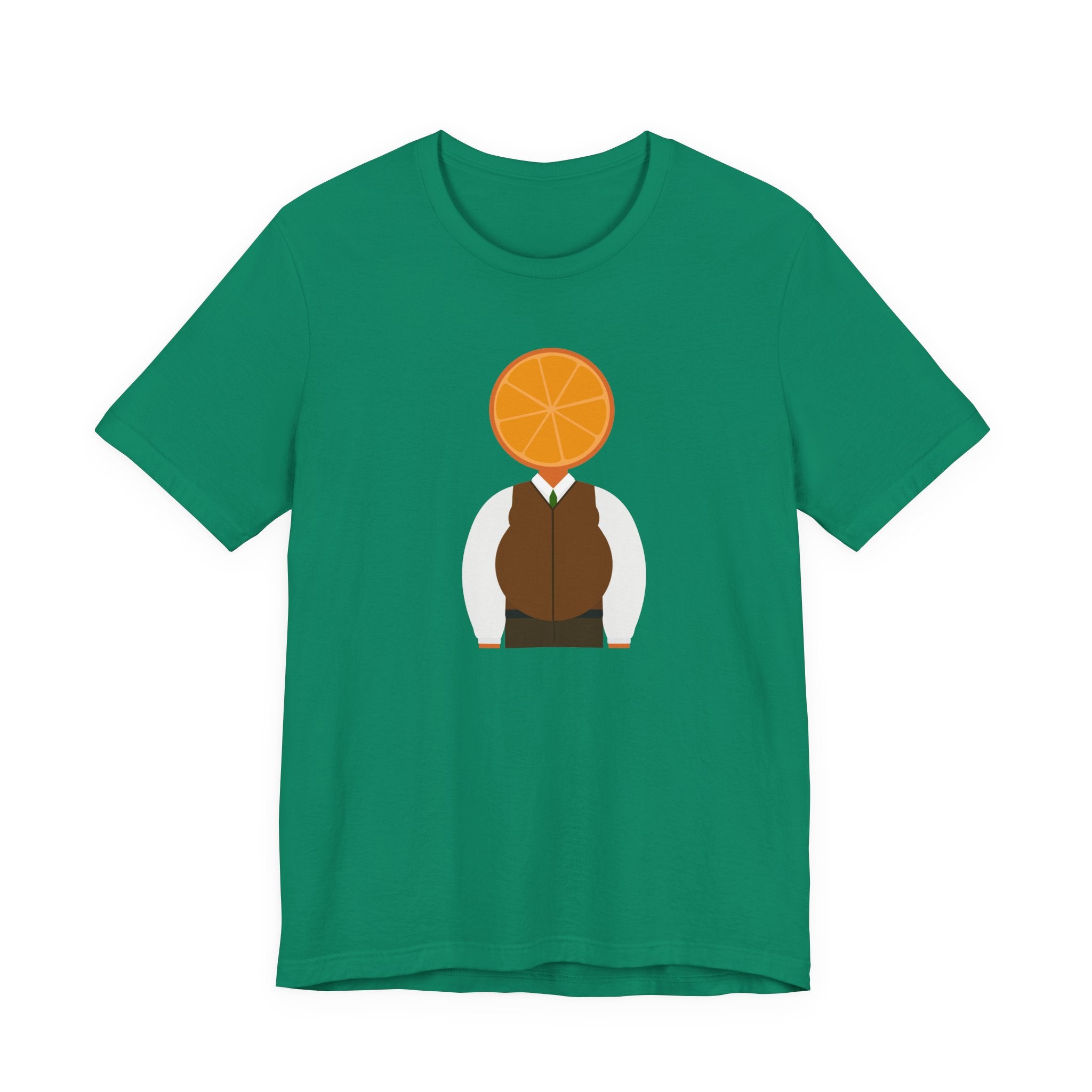 OrangeDude Graphic Tee — Whimsical Minimalist Fruit Character T‑Shirt
