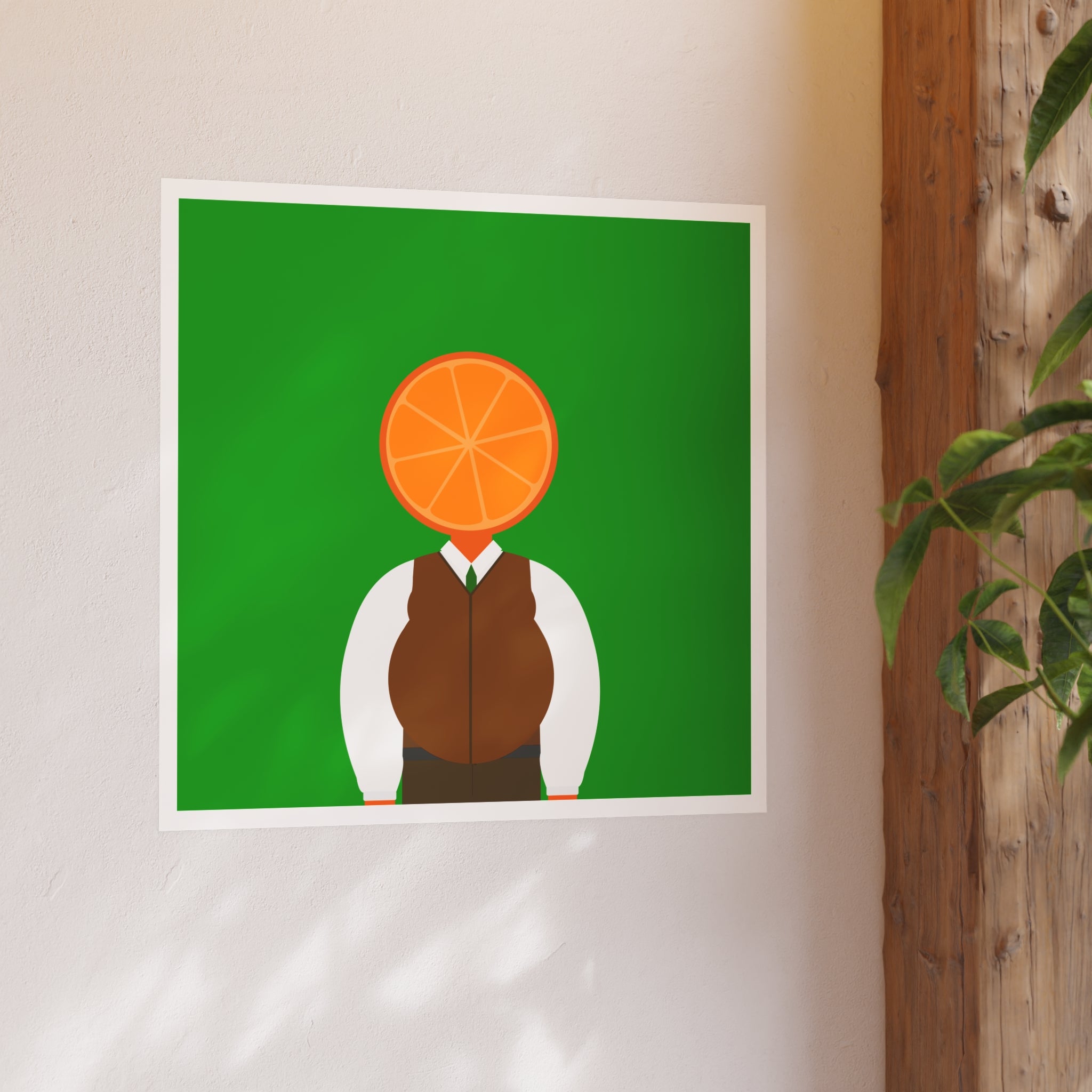 OrangeDude | Satin Poster