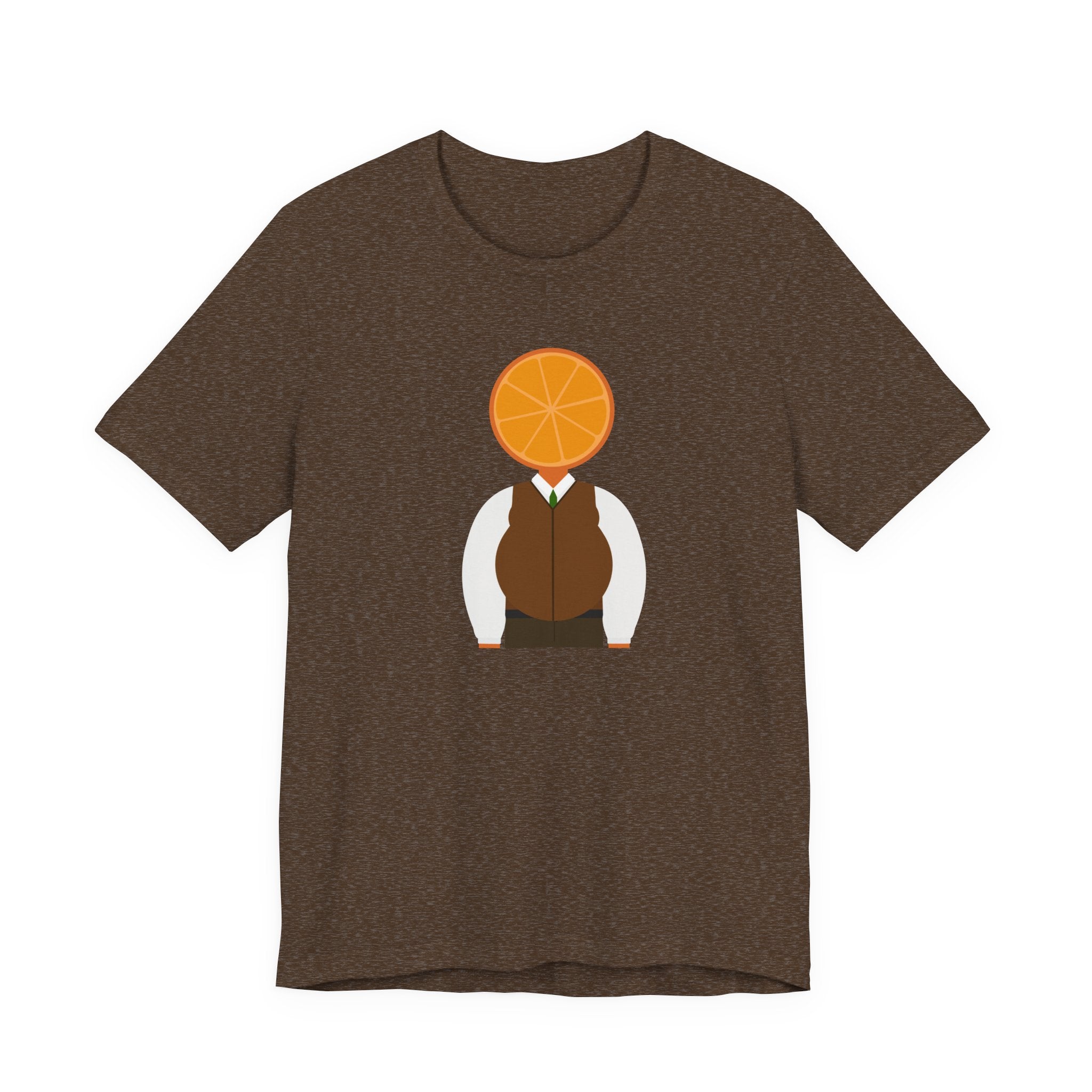 OrangeDude Graphic Tee — Whimsical Minimalist Fruit Character T‑Shirt