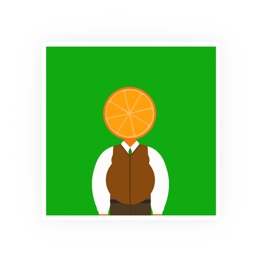 OrangeDude | Satin Poster