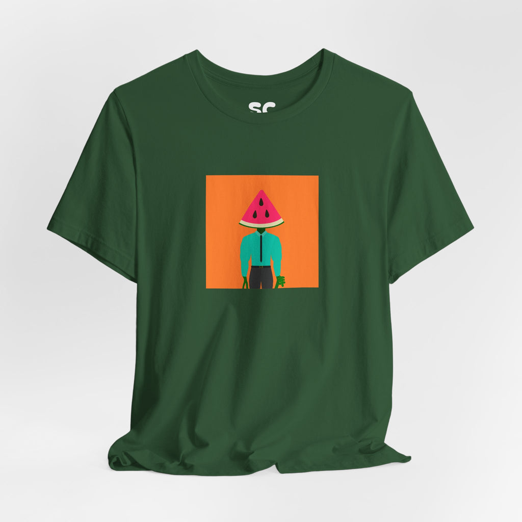 Melon Man Graphic Tee — Fruit Character Art T‑Shirt