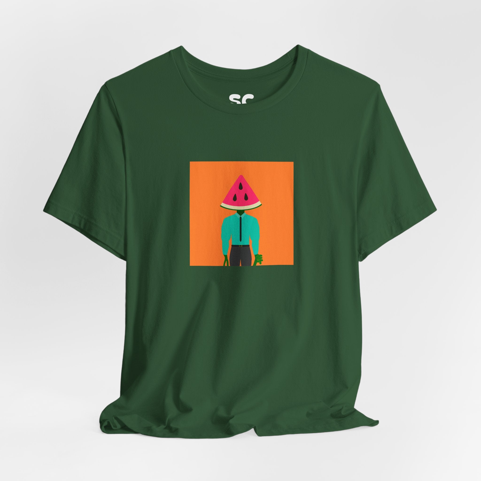 Melon Man Graphic Tee — Fruit Character Art T‑Shirt