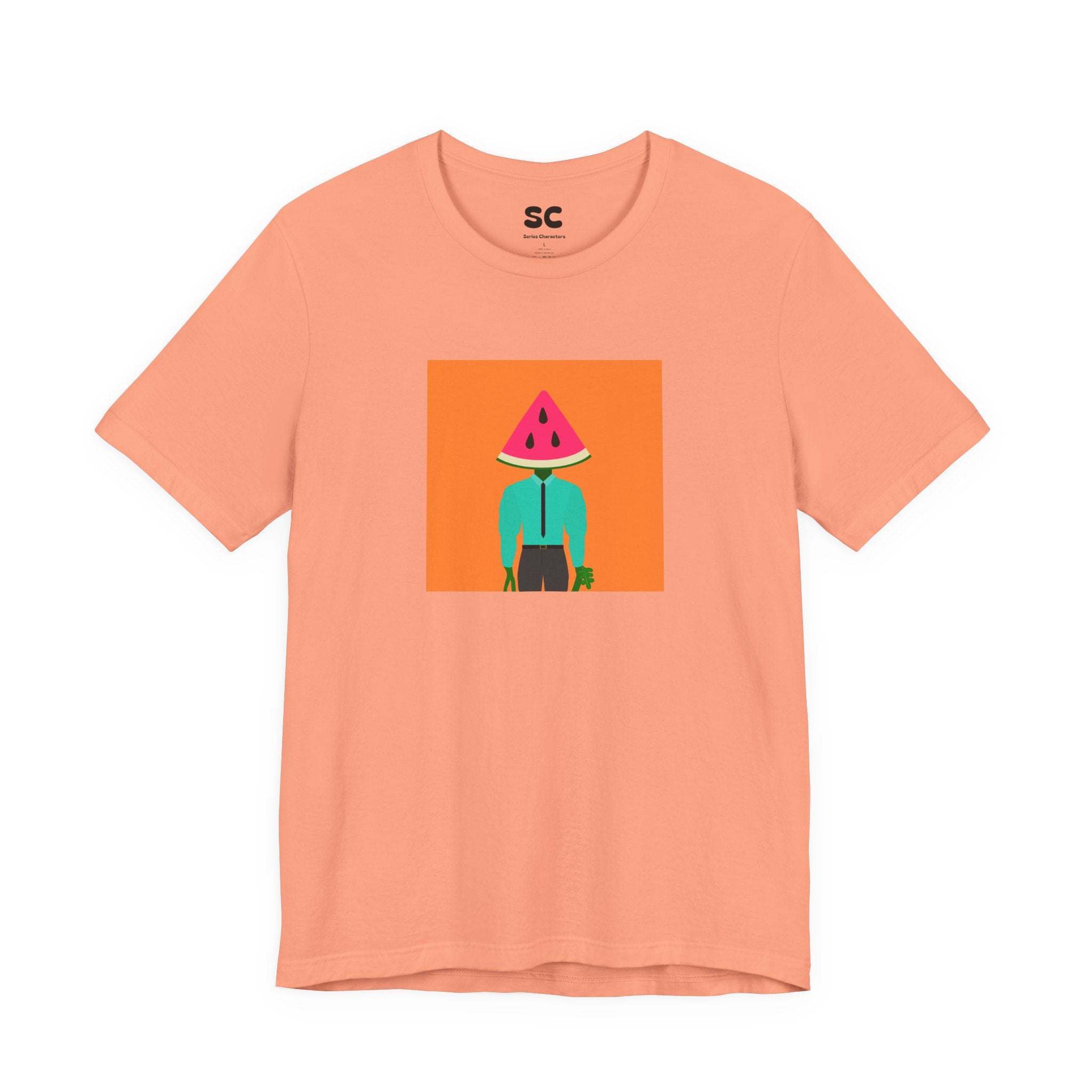 Melon Man Graphic Tee — Fruit Character Art T‑Shirt