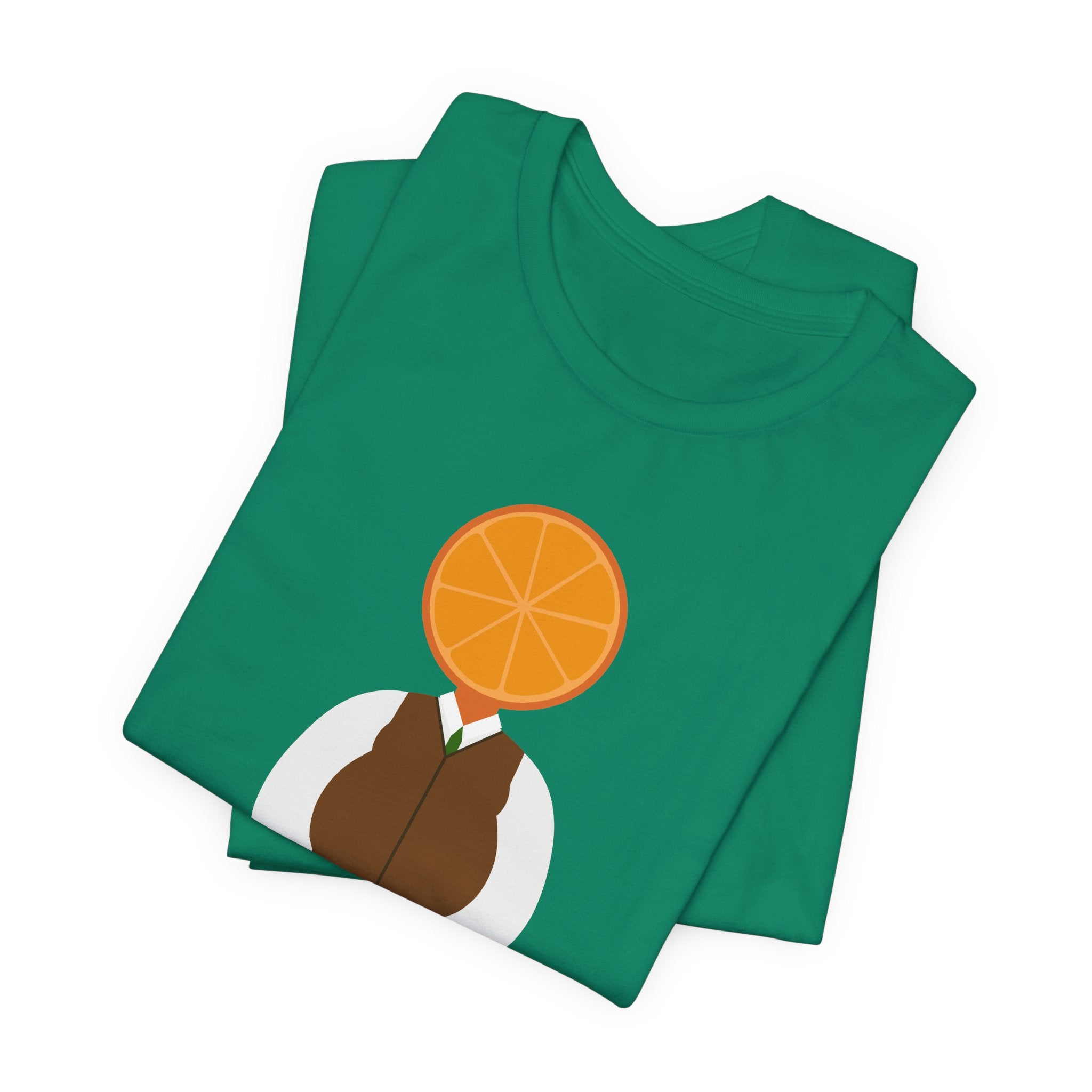 OrangeDude Graphic Tee — Whimsical Minimalist Fruit Character T‑Shirt