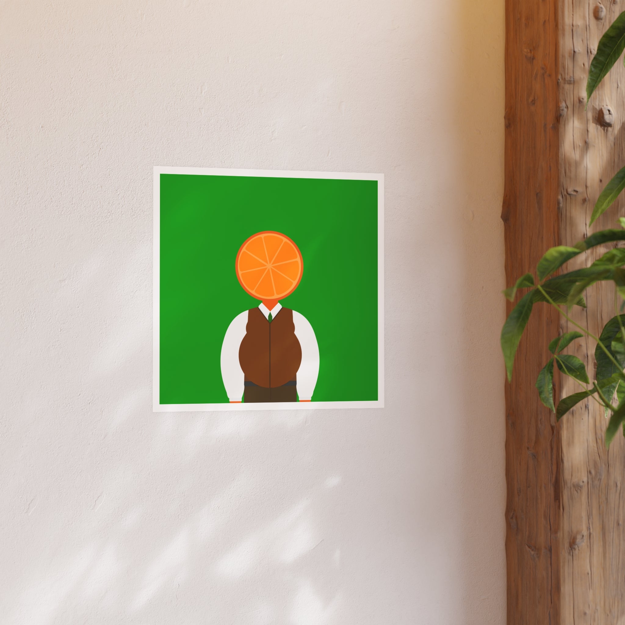OrangeDude | Satin Poster
