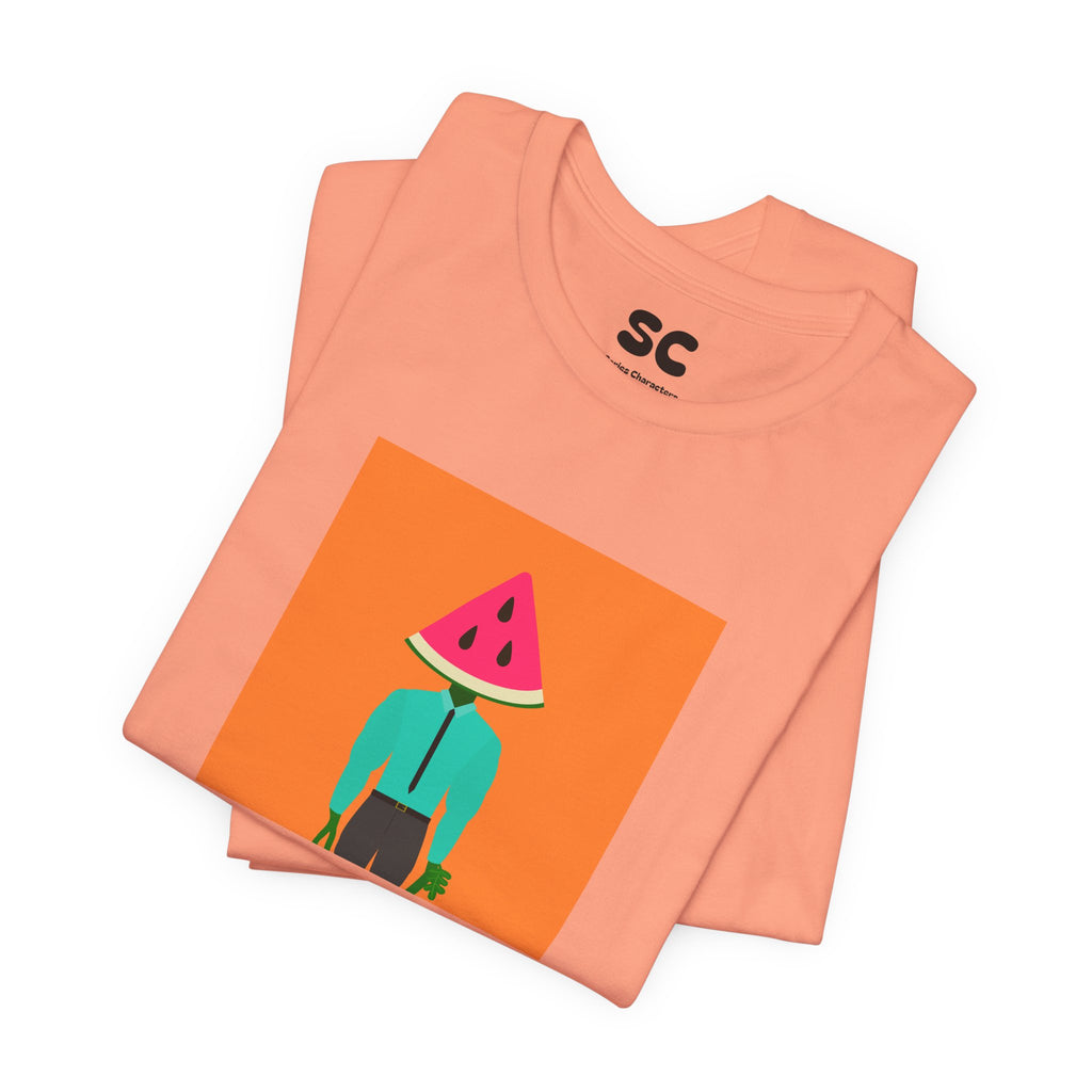 Melon Man Graphic Tee — Fruit Character Art T‑Shirt