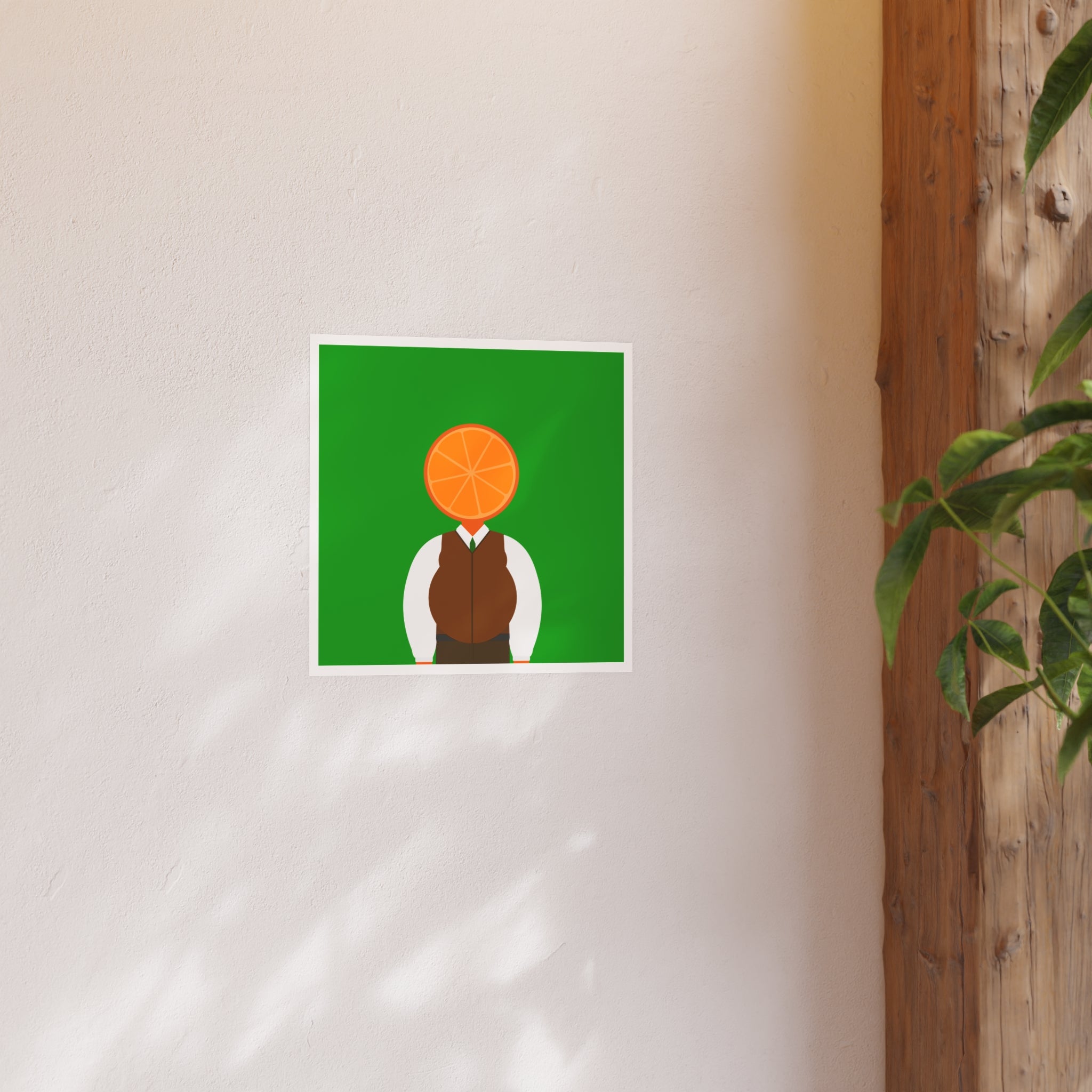 OrangeDude | Satin Poster